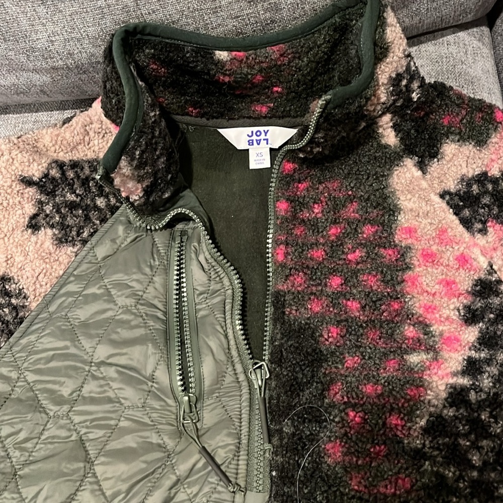 Joylab fleece quarter zip pullover size extra small - Picture 2 of 6